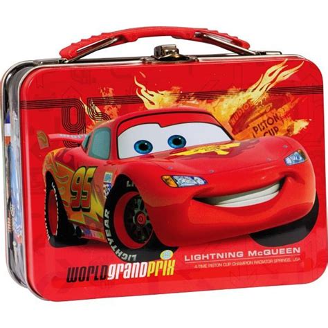 cars metal mini lunch box|mackenzie racing lunch box.